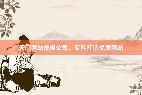 天门网站拔擢公司，专科打造优质网站